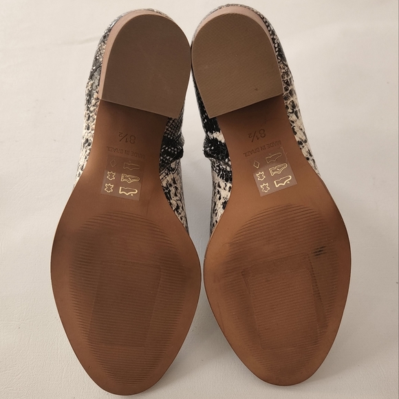 Madewell Snakeskin Embossed Leather Ankle Boots - Picture 8 of 15